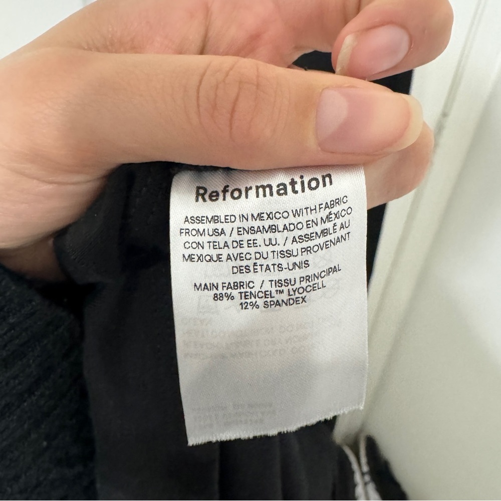 REFORMATION Harlyn Knit Dress black Size S - Picture 9 of 10